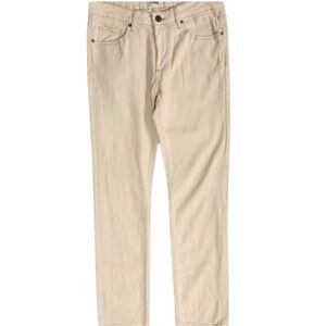 Paige Normandie Women's High Rise Ecru/Beige Distressed Denim Jeans Sz 31 NWT